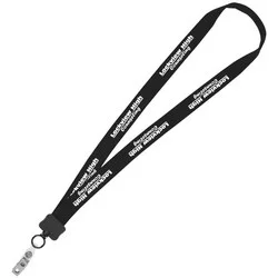 Lanyard - 7/8" - 32" - Snap with Metal Bulldog Clip