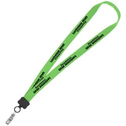 Lanyard - 7/8" - 32" - Snap with Metal Bulldog Clip