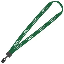 Lanyard - 7/8" - 34" - Large Metal Bulldog Clip