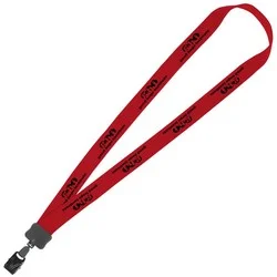 Lanyard - 7/8" - 34" - Large Metal Bulldog Clip
