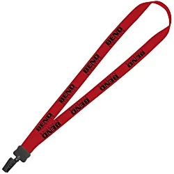 Lanyard - 7/8" - 34" - Plastic Bulldog Clip