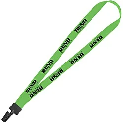 Lanyard - 7/8" - 34" - Plastic Bulldog Clip