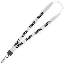 Lanyard - 7/8" - 34" - Snap with Metal Bulldog Clip