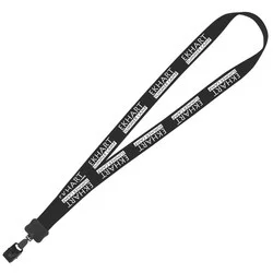 Lanyard - 7/8" - 36" - Large Metal Bulldog Clip