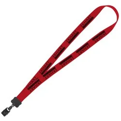 Lanyard - 7/8" - 36" - Large Metal Bulldog Clip