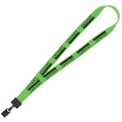 Lanyard - 7/8" - 36" - Large Metal Bulldog Clip