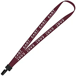 Lanyard - 7/8" - 36" - Plastic Bulldog Clip