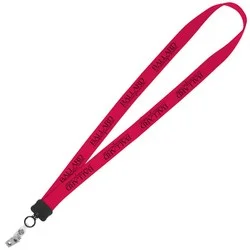 Lanyard - 7/8 inch - 36 inches - Snap with Metal Bulldog Clip