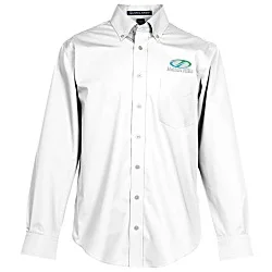 Crown Collection Solid Broadcloth Shirt - Men's
