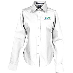 Crown Collection Solid Broadcloth Shirt - Ladies'