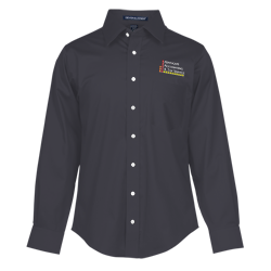 Crown Collection Solid Stretch Twill Shirt - Men's