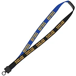 Two-Tone Cotton Lanyard - 7/8" - Plastic O-Ring - 24 hr