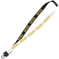 Two-Tone Cotton Lanyard - 7/8" - Plastic O-Ring - 24 hr