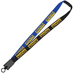Two-Tone Cotton Lanyard - 7/8" - Snap Buckle Release - 24 hr