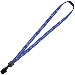 Lanyard with Neck Clasp - 5/8" - 32" - Large Metal Bulldog Clip - 24 hr
