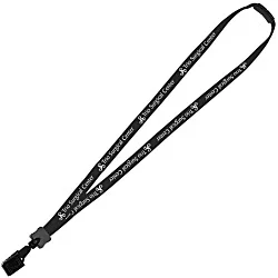 Lanyard with Neck Clasp - 5/8" - 32" - Large Metal Bulldog Clip - 24 hr