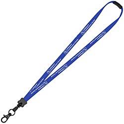 Lanyard with Neck Clasp - 5/8" - 32" - Large Metal Lobster Claw - 24 hr