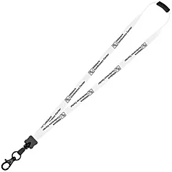 Lanyard with Neck Clasp - 5/8 inch - 32 inches - Large Metal Lobster Claw - 24 hr