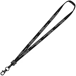 Lanyard with Neck Clasp - 5/8" - 32" - Large Metal Lobster Claw - 24 hr