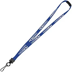 Lanyard with Neck Clasp - 5/8" - 32" - Metal Swivel Snap Hook - 24 hr