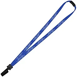 Lanyard with Neck Clasp - 5/8" - 32" - Plastic Bulldog Clip - 24 hr