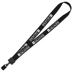 Lanyard - 7/8" - 32" - Large Metal Bulldog Clip - 24 hr