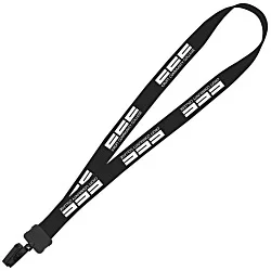 Lanyard - 7/8" - 32" - Plastic Bulldog Clip - 24 hr