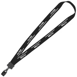 Lanyard - 7/8" - 34" - Large Metal Bulldog Clip - 24 hr