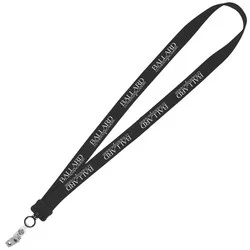 Lanyard - 7/8" - 36" - Snap with Metal Bulldog Clip - 24 hr