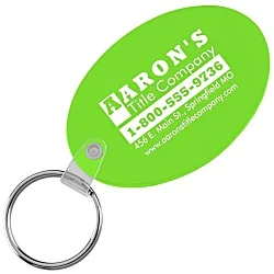 Oval Soft Keychain - Translucent