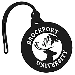Round Luggage Tag with Tab - Opaque
