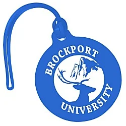 Round Luggage Tag with Tab - Opaque