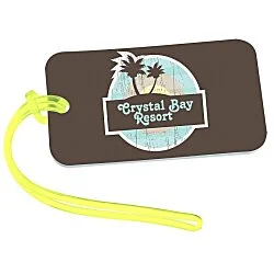 Rectangle Luggage Tag - 2" x 3-1/2" - Translucent - Full Color