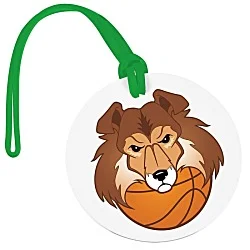 Round Luggage Tag - Opaque - Full Color