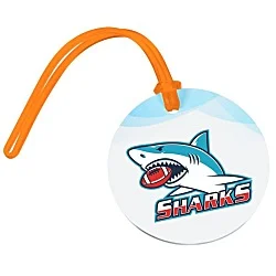 Round Luggage Tag - Translucent - Full Color