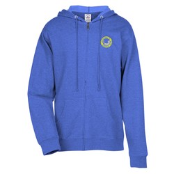 French Terry Fashion Full-Zip Hoodie - Embroidered