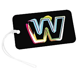 Rectangle POLYspectrum Bag Tag - 3" x 5" - Opaque