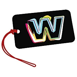 Rectangle POLYspectrum Bag Tag - 3" x 5" - Opaque