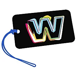 Rectangle POLYspectrum Bag Tag - 3" x 5" - Opaque