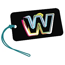 Rectangle POLYspectrum Bag Tag - 3" x 5" - Opaque