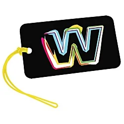Rectangle POLYspectrum Bag Tag - 3" x 5" - Opaque