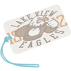 Rectangle POLYspectrum Bag Tag - 3" x 5" - Translucent