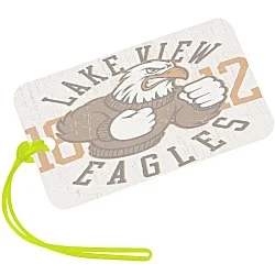 Rectangle POLYspectrum Bag Tag - 3" x 5" - Translucent