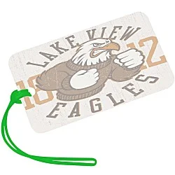 Rectangle POLYspectrum Bag Tag - 3" x 5" - Translucent