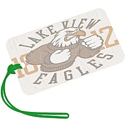 Rectangle POLYspectrum Bag Tag - 3" x 5" - Translucent