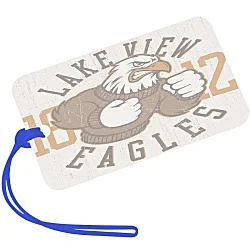 Rectangle POLYspectrum Bag Tag - 3" x 5" - Translucent