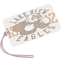 Rectangle POLYspectrum Bag Tag - 3" x 5" - Translucent