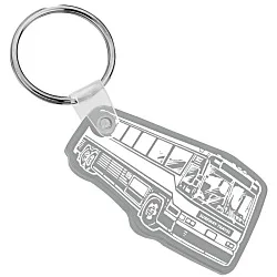 Bus Soft Keychain - Opaque