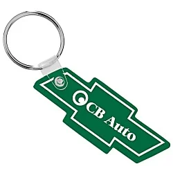 Chevy Bow Tie Soft Keychain - Opaque