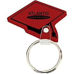 Graduation Cap Soft Keychain - Opaque